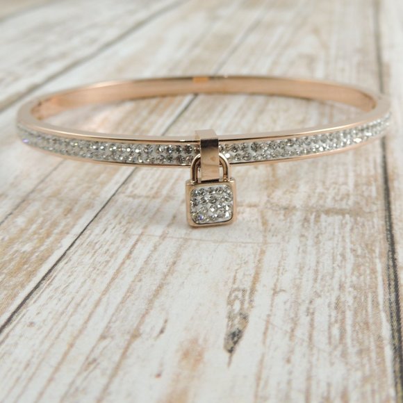 Lock Charm Bangle - Picture 8 of 13